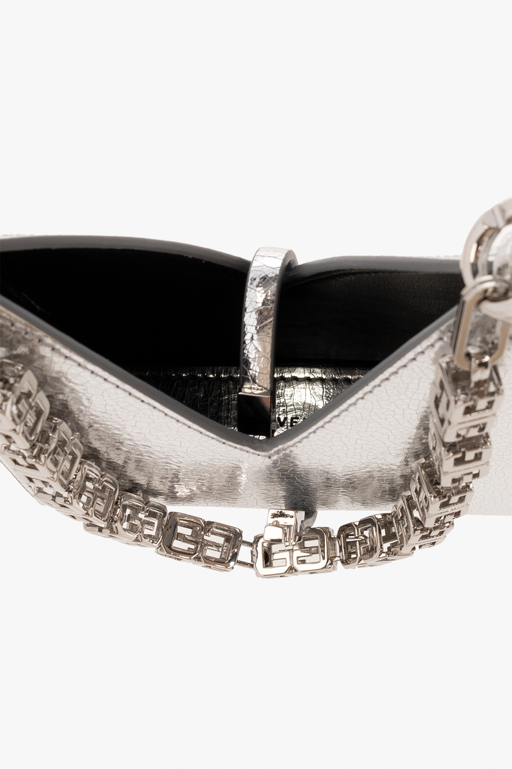 Givenchy two-tone glittered padlock - Silver 'Cut Out Micro